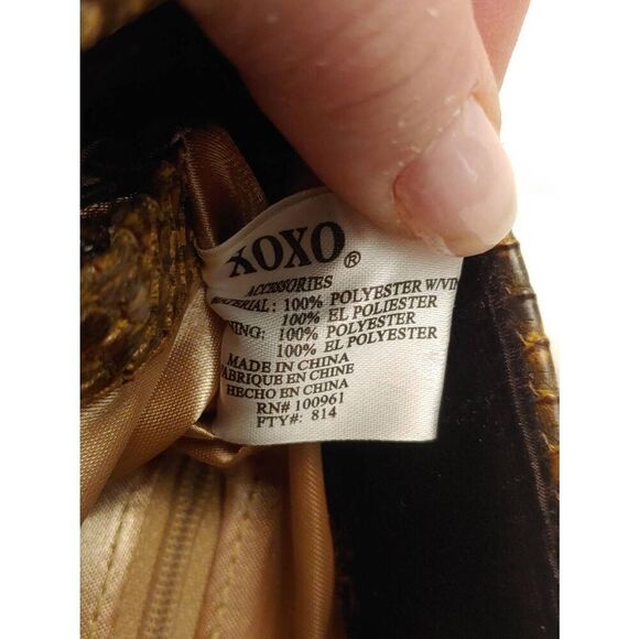 XOXO Women's Brown Plush Velvet Handbag - Picture 9 of 11
